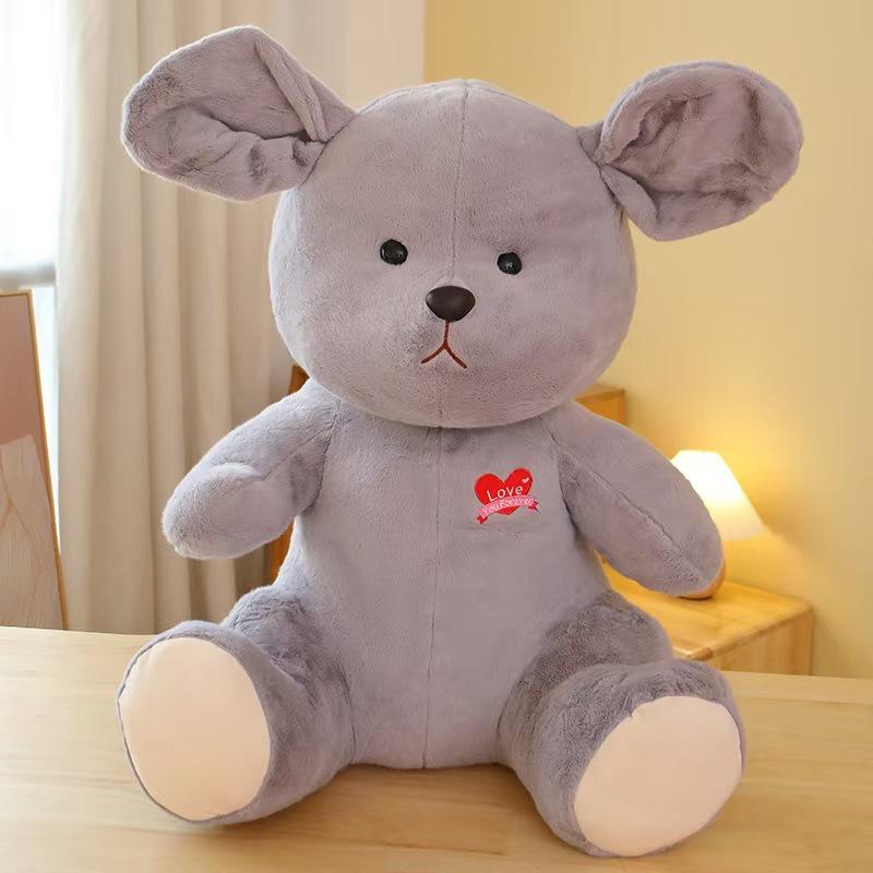 Cute Little Bear Doll Plush Toy Mumu Bear Ranran Rabbit Doll Birthday Gift Sleeping Doll Gift