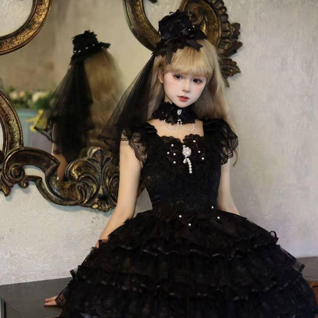 Abbigliamento Cosplay Ragazze Design Vestito Lolita Dolce Sposa JSK Abito Sottoveste Estate