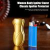 Women Body Igniter Cover Lightweight Metal Artistic Female Body Outline Classic Igniter Case Protector Cover Holder Decorative Sleeve