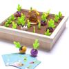 Carrot Children Wooden Memory Match Toy Vegetable Theme Development Cognitive