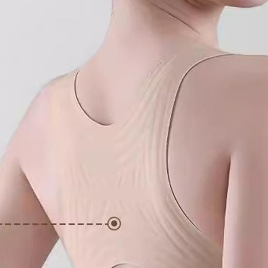 Posture Corrector Bra for Women Front Closure Wireless Padded Bra Full Coverage Back Support Everyday Bra