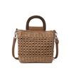 2025 autumn new trendy casual simple hand woven bag beach bag, messenger bag women's bag straw shoulder bag