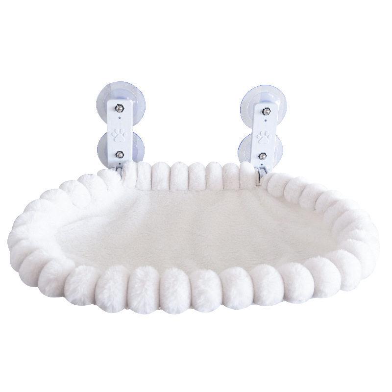 ערסל חתול לשיזוף: מיטה עם כוס יניקה לחלון לחתולים