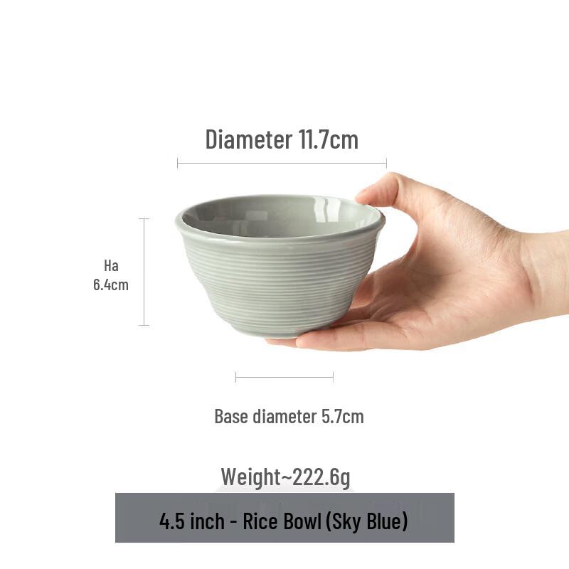 ZISIZ Nordic Ceramic Rice Bowl