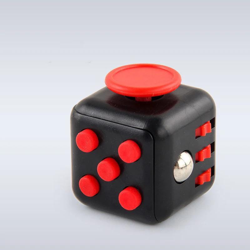 Creative Solid Color Fidget Dice Handheld Cube Release Stress Autism Anxiety Adult Kids Relief Anti-Stress Finger Children Toys