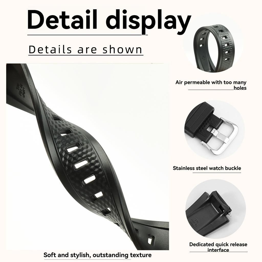 GST-B200 Silicon strap For Casio G-SHOCK 5608 GST-B200-1A modified waterproof Watchband Bracelet wristband
