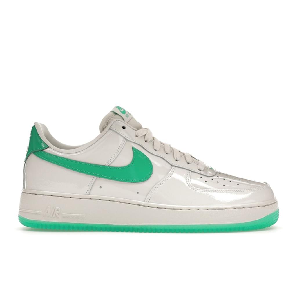 Nike Air Force 1 07 Premium Platinum Tint Stadium Green Men Sneakers White HF4864-094