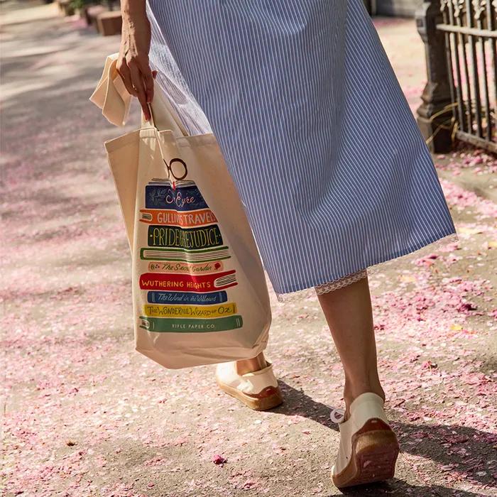 Rifle Paper Book Club Library Canvas Bag Eco Bag