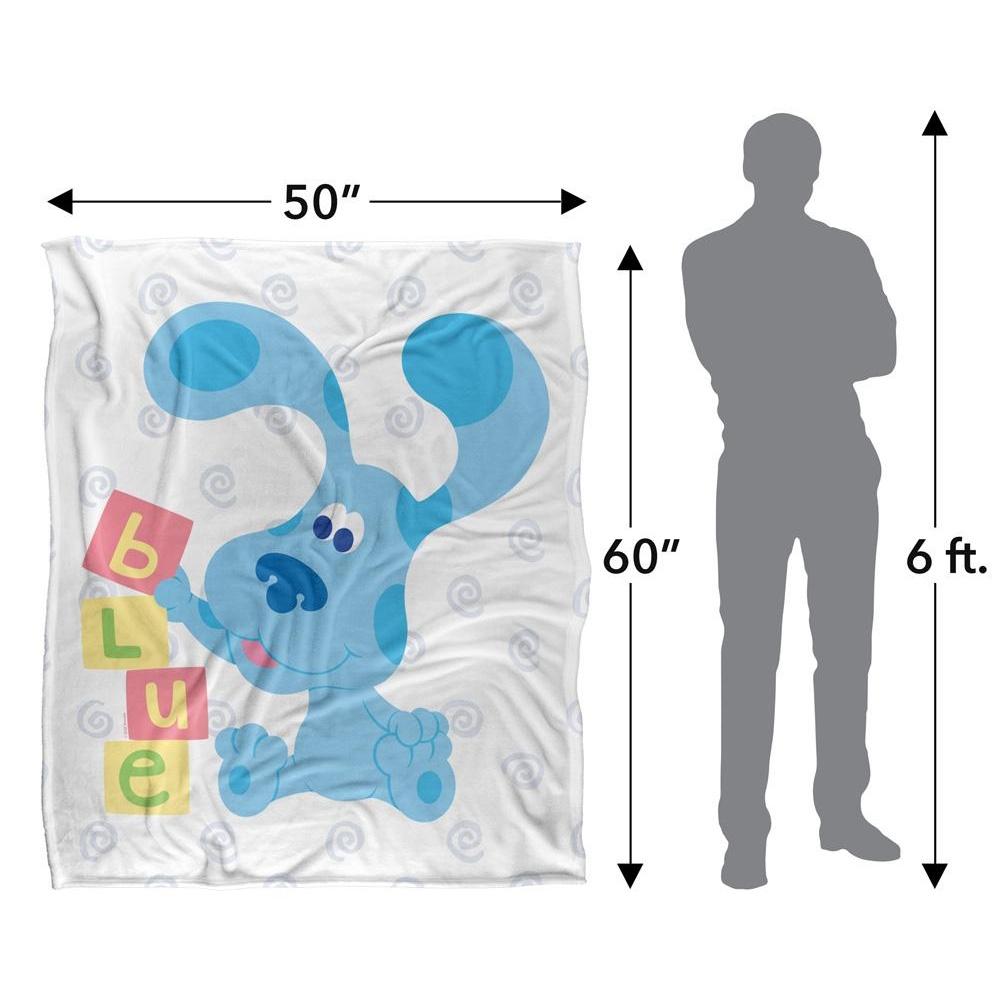 BlueÂ´s Clues Silky Blocks Supersoft Blanket