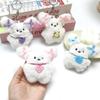 Flying Rabbit Plush Pendant: Cute Bow & Sunglasses Keychain - Perfect Small Gift or Souvenir