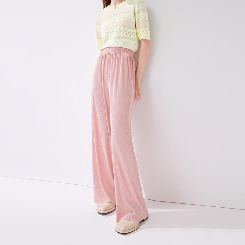 Women s High-Waist Drape Straight-Leg Casual Pants XL
