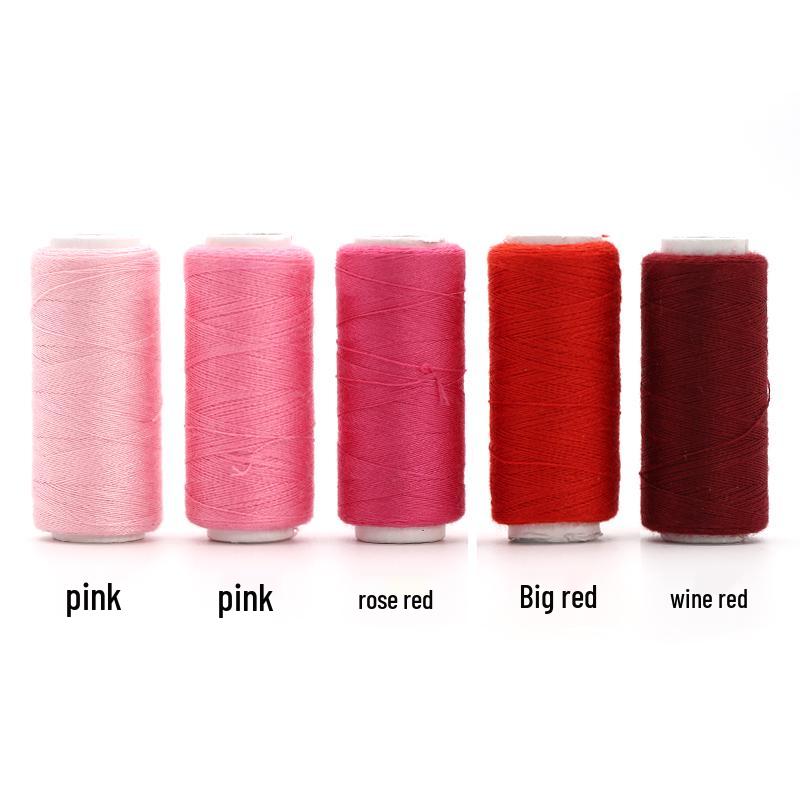 402 Polyester Black & White Sewing Thread Set: Small Roll for Machine & Hand Sewing, Needle & Thread for Household & Clothes Use.