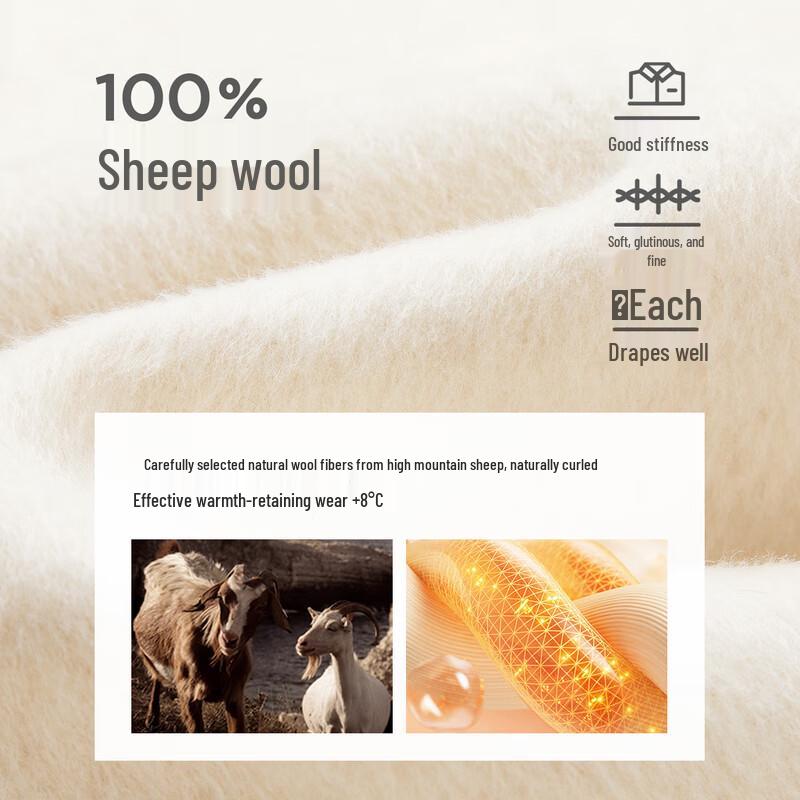 Women's 2024 Winter Elegant Lapel Belted 100% Wool Robe Coat