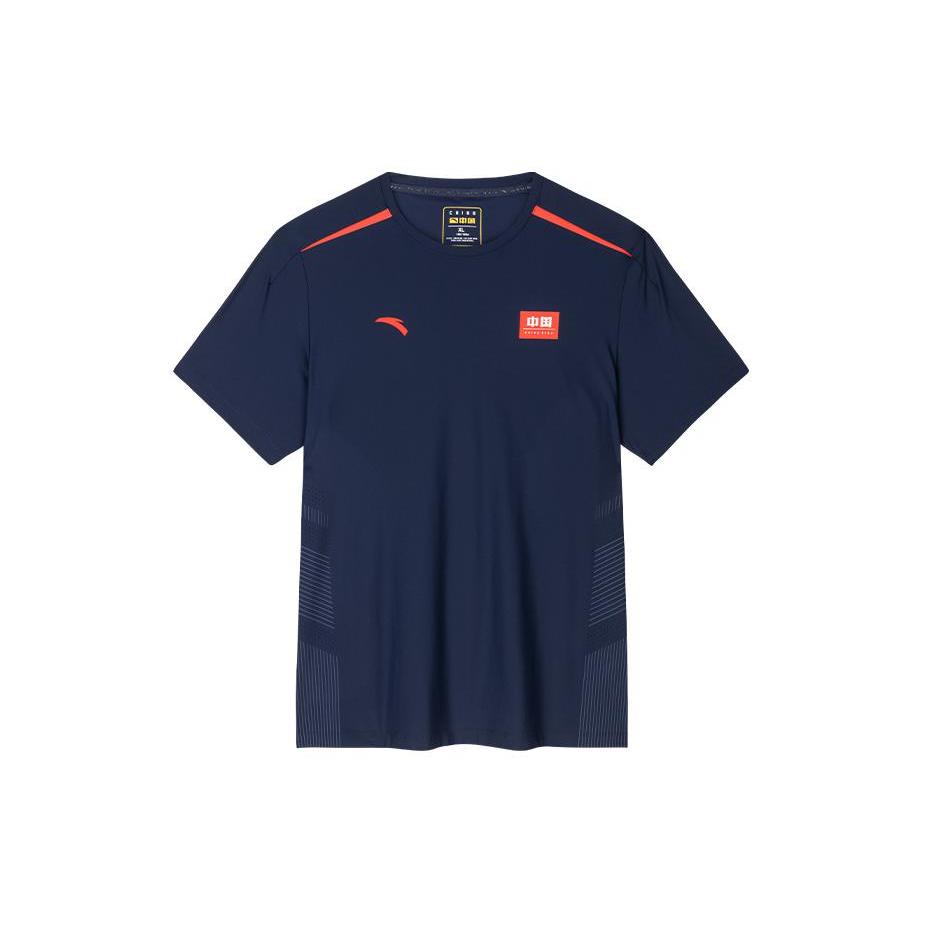 Anta Variety Training Collection Regular T Shirt Men s Midnight Blue 152427135-3 M