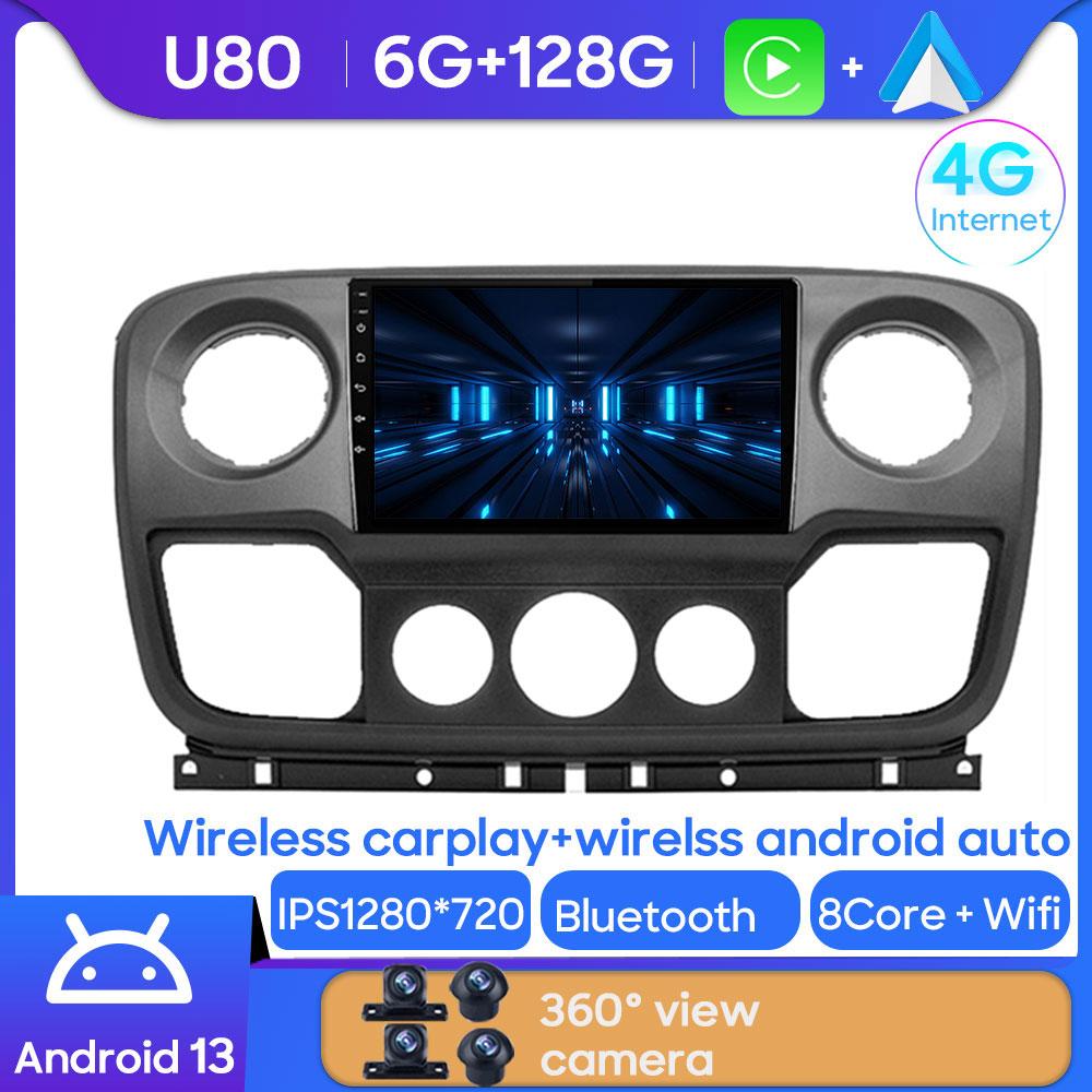 For Renault Master Nissan NV400 Opel Movano 2010 - 2021 Android Car Stereo Multimedia Radio Player GPS Carplay Android Auto
