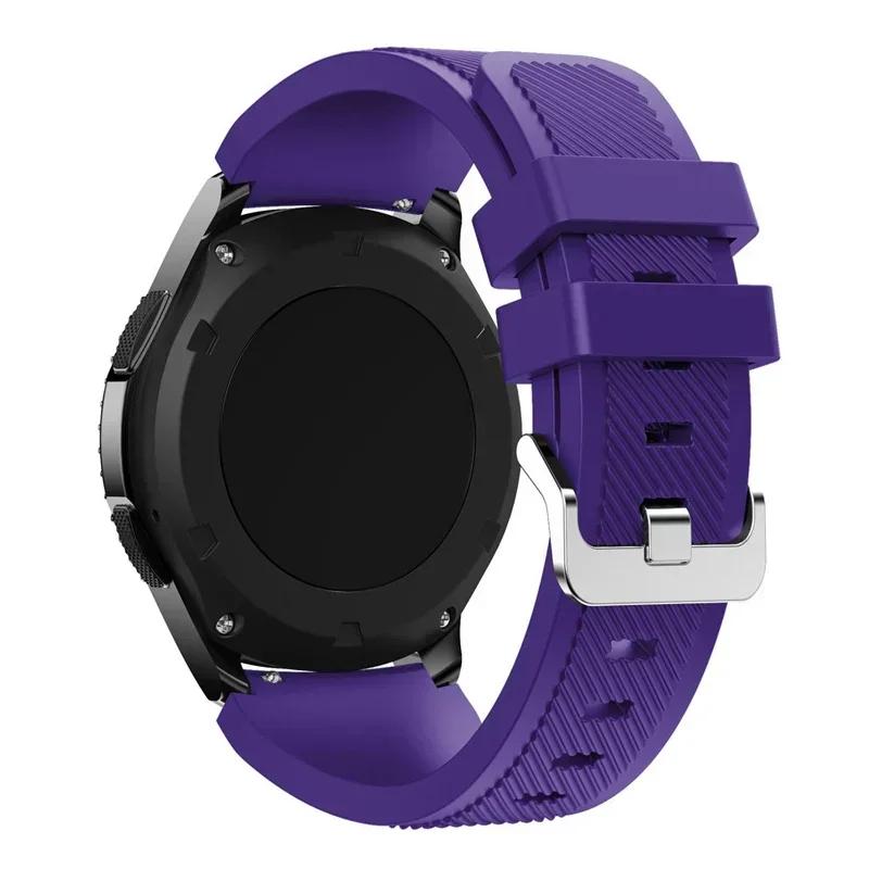 20mm 22mm Band for Samsung Galaxy Watch 5/6/4/3/46mm/active 2/Gear S3 Frontier/Sport Silicone Bracelet Huawei GT 4/3/2/2E Strap