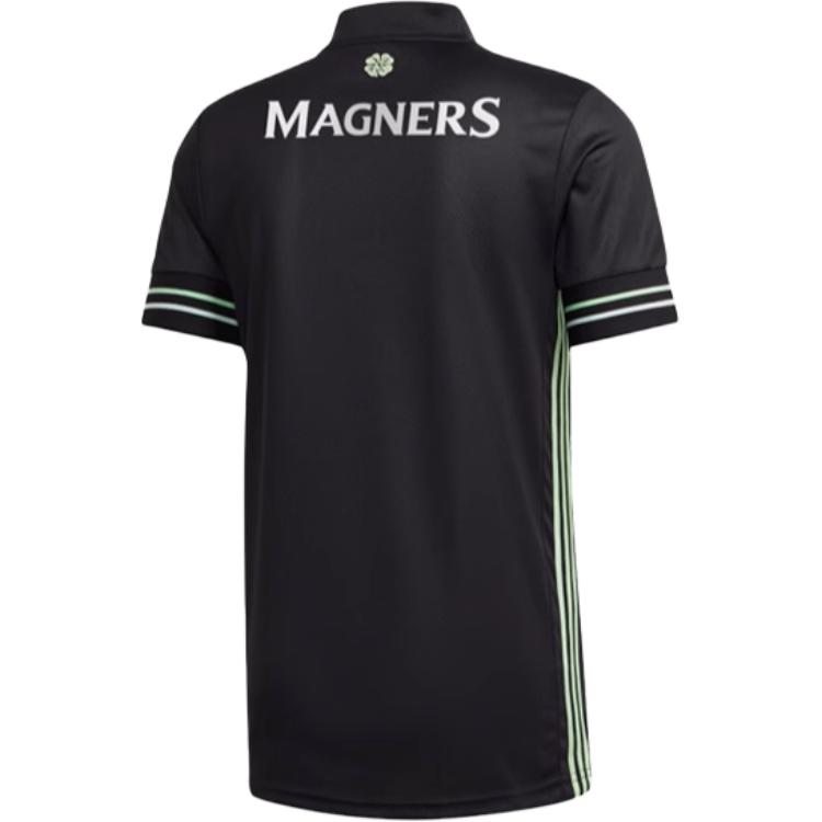 Adidas Letter Print Side Stripe Pullover Short Sleeve Comfortable Breathable Retro Football Shirt Men Tops Black GE5240