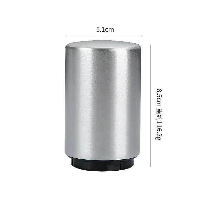 Ölflasköppnare med kapsylfångare, Magnetisk, Automatisk, Bärbar, Trycktyp Kapsylöppnare för Öl, Cocktail, Drycker på flaska