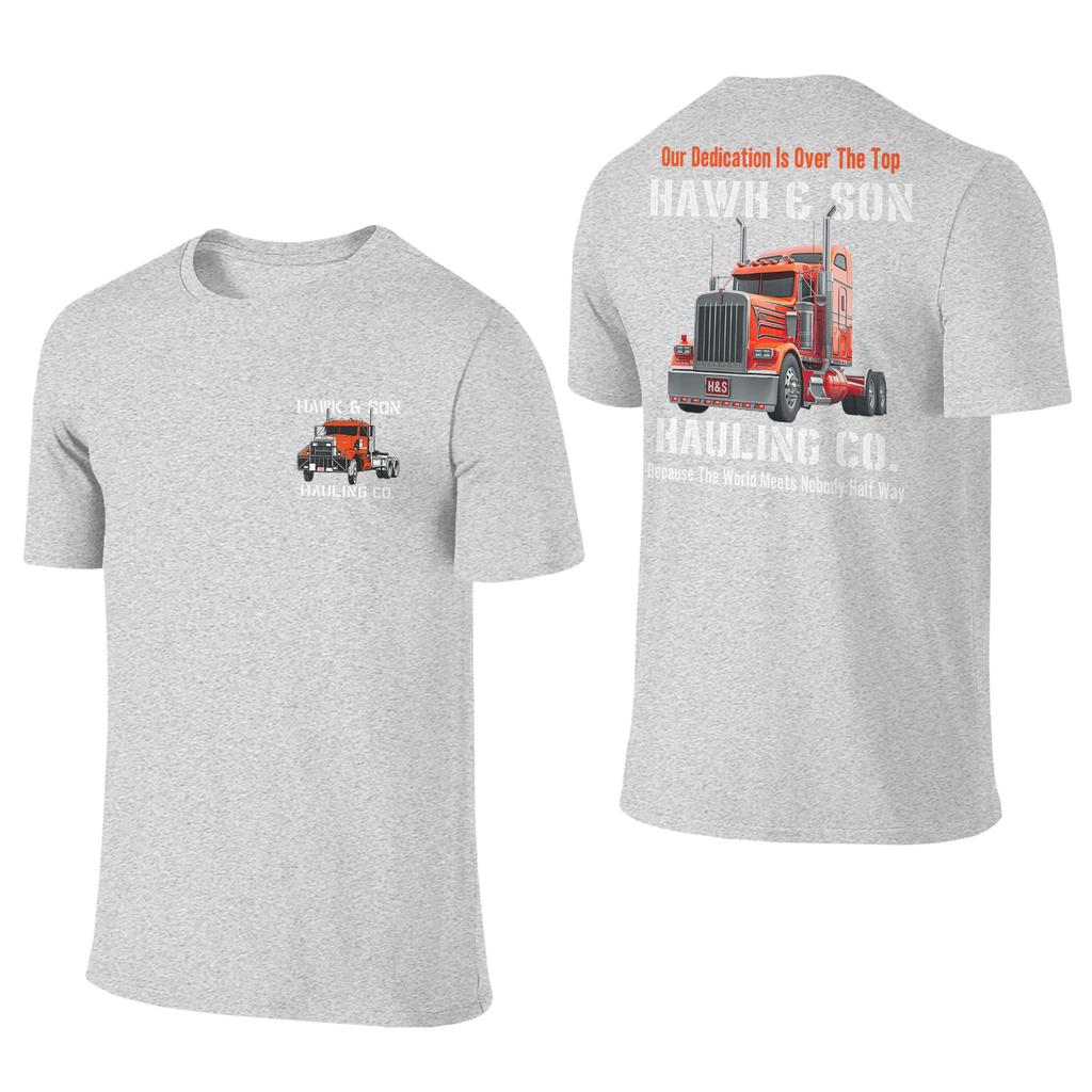 Unisex Tshirt Hawk And Son Hauling Company Big Rig Pride Semi Truck Driver Tshirts Harajuku Summer Tees Vintage Cotton Tops