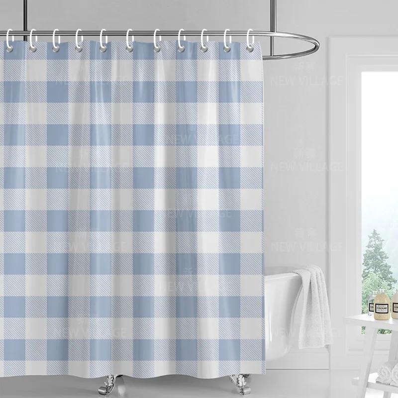 Home decoration shower curtains bathroom waterproof curtain fabric Living Room Modern Nordic Modern geometric pattern simple