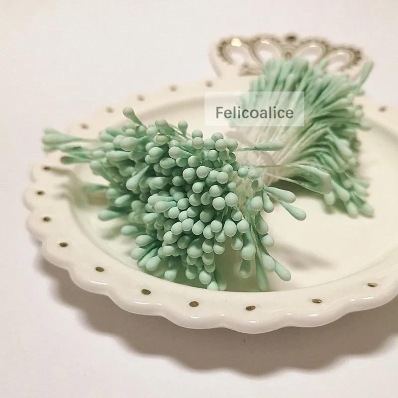 350pcs 2mm Heads Mini Flower Stamens Pistil Wedding Decoration Scrapbooking DIY Artificial Cards Cakes Flowers Accessories