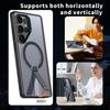 Luxury Breathable Mesh Holder Case For Samsung S25 S24 A14 A15 Ultra Plus Magnetic For Magsafe Stand Cooling Shockproof Cover