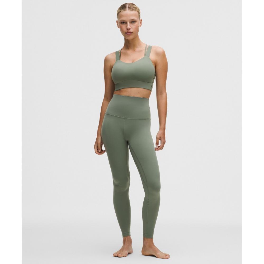 Lululemon Like A ClouD Longline brA  Light Support  D DD Cup Willow leAf