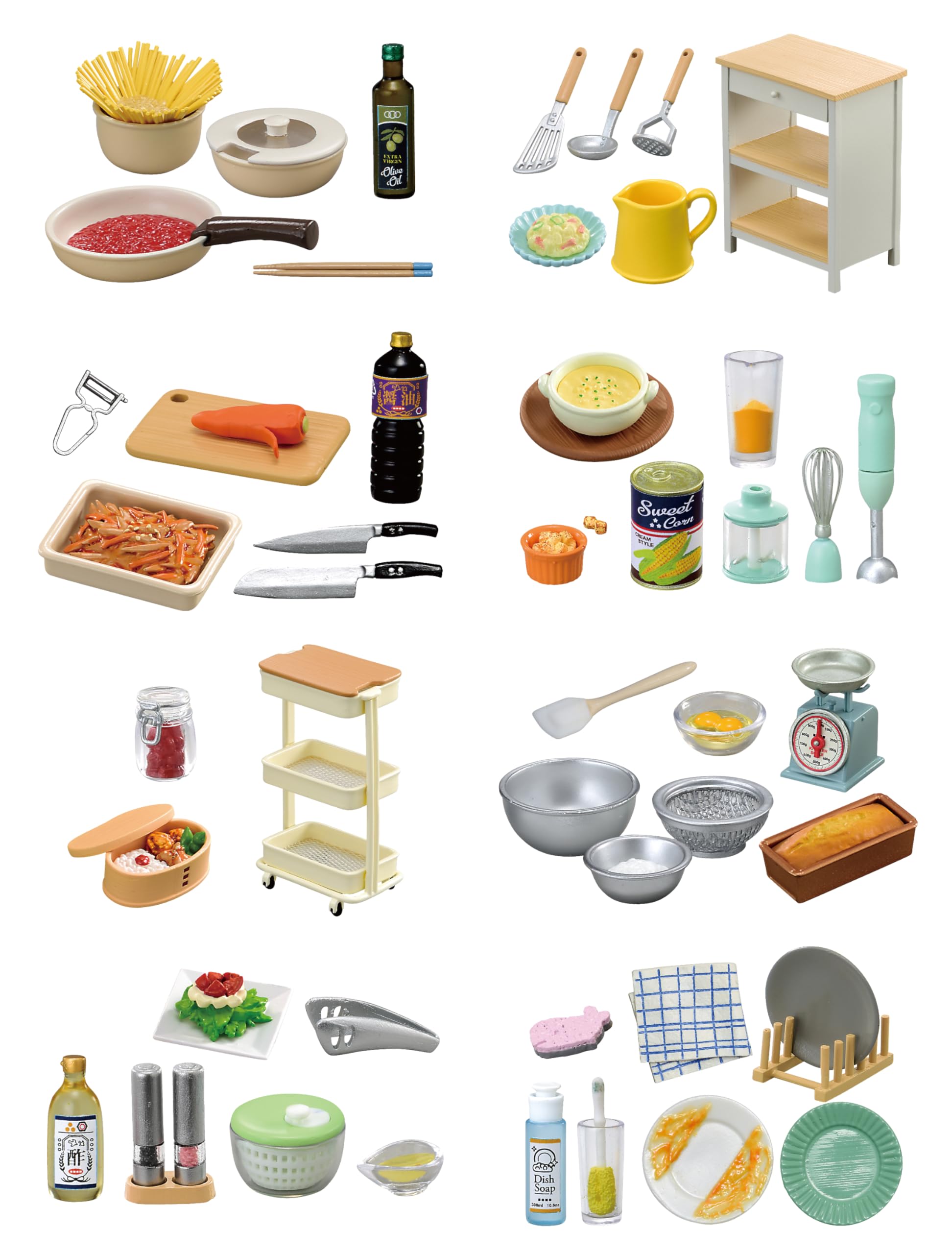 

Petit Sample Series Cooking 1 120 x 145 x Synthetic Resin Re-Ment Tools, Box, Approx. 205mm,