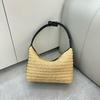 2026 Transfrontaliera Nuova Borsa Pranzo Borsa Pranzo in Paglia Lafite Moda Casual Manico in Pelle Borsa da Spiaggia Intrecciata Donna