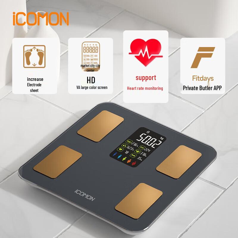 ICOMON Smart Body Fat & Heart Rate Scale