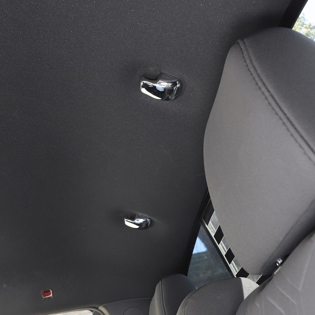 2pcs ABS Sliver Top Roof Side Hook Cover Trim For Toyota Tacoma 16-