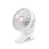 Portable Rechargeable Silent Clip Fan for Bedside, Stroller, or Desk - High Wind Power