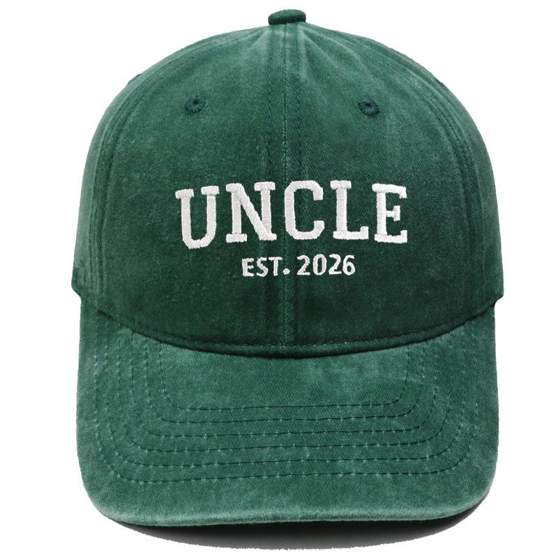 Hot Sale DAD MOM Embroidered Baseball Cap Washed Retro Male and Female Couples Casual Versatile Hat