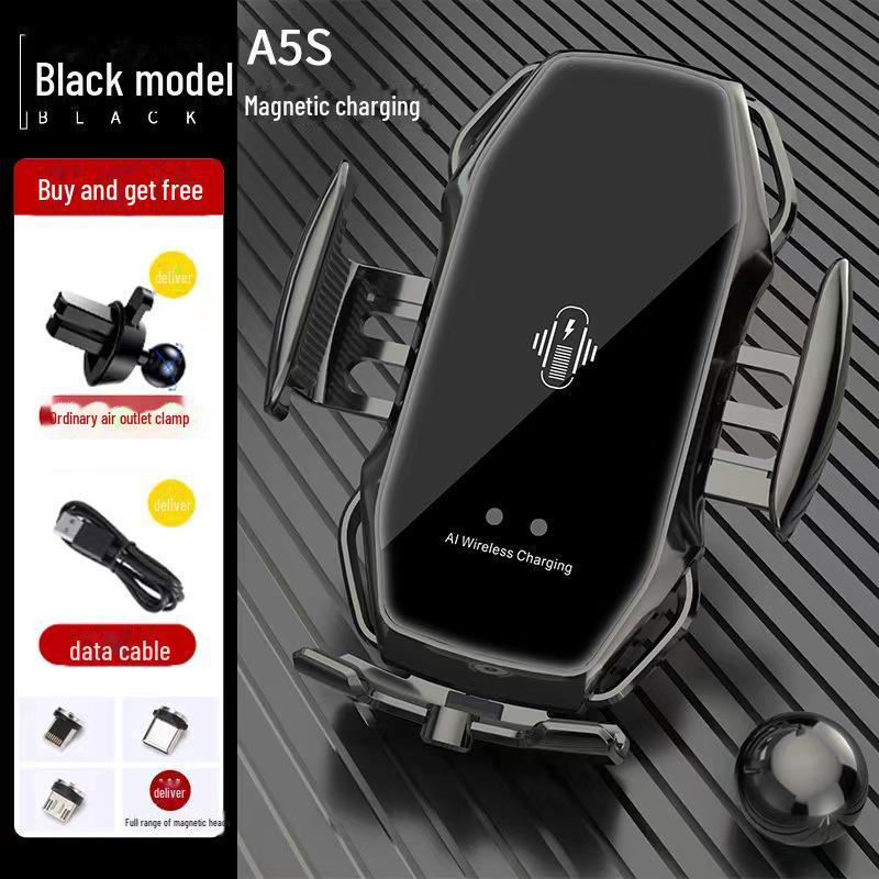 

Магнитный держатель автомобильного телефона: Крепление Anti-Shake на вентиляционную решетку для безопасной навигации A5S Magnetic Universal Model чёрный