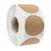 Round Die-Cut Self-Adhesive Kraft Paper Stickers - Strong, Handwritten Packaging Labels