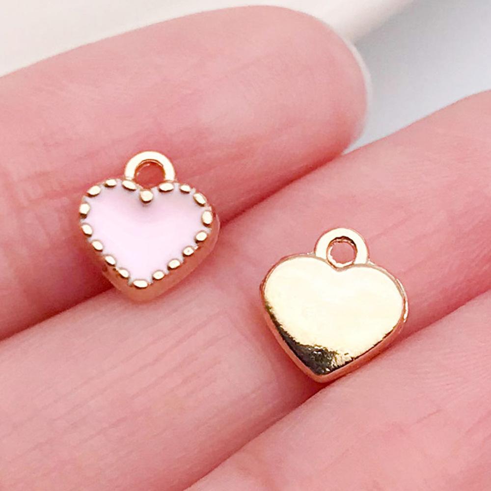 Red And Love Heart Peach Jewellery Accessories Diy Bracelet Keychain Necklace Pendant Alloy Oil Drop