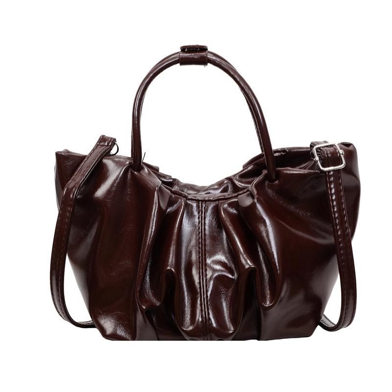 2025 Autumn French Pleated Cloud Bag: New Fashion Textured Casual Handbag & Crossbody