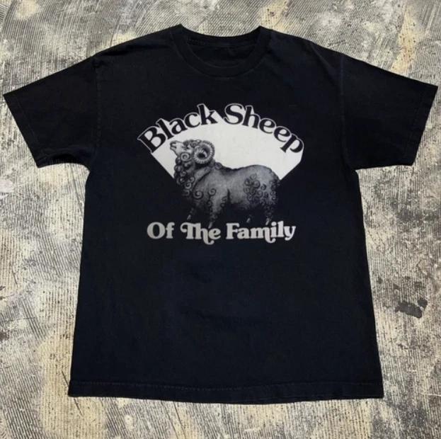 VINTAGE 80 S THE JOHN ANDERSON BAND BLACK SHEEP Black All Size Shirt L