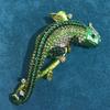 SKEDS Classic Women Men Vintage Crystal Lizard Badges Brooch Fashion Baroque Boutique Shining Pin For Ladies's Clothing Coat