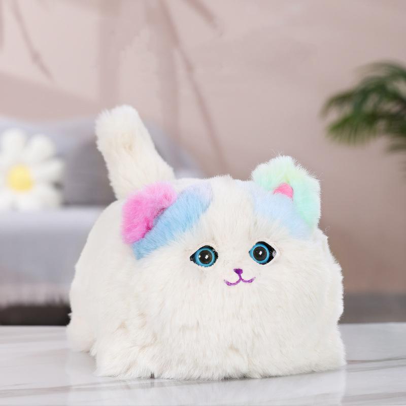 

Cartoon Cute Plush Electric Cuddle Cat Toy Creative Simulation Cat Learn To Talk Wag Your Tail Blink Your Eyes Plush Doll Toys