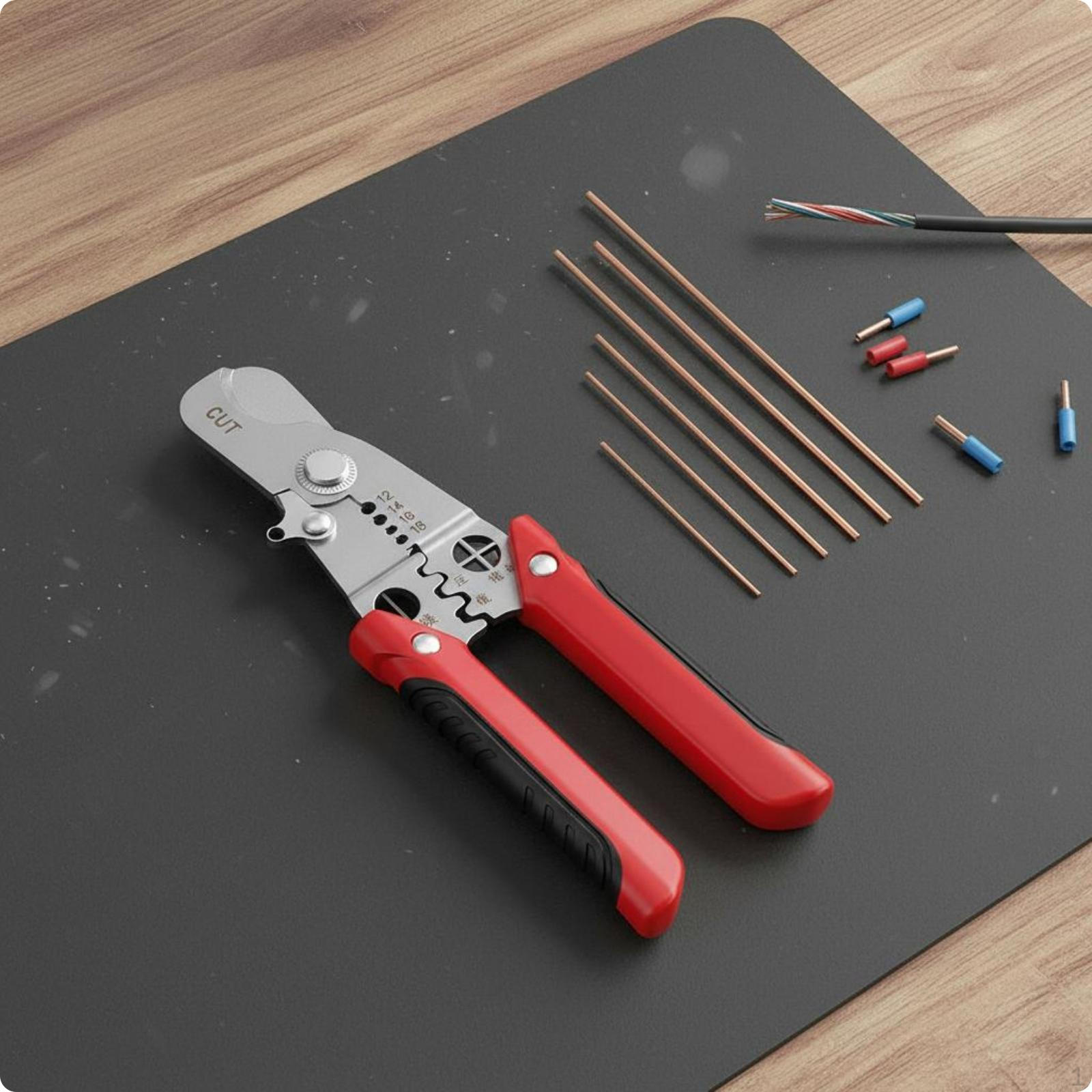 8inWire Insulation Remover Tool MultiFunction Wire Pliers Industrial Grade 5-in-1