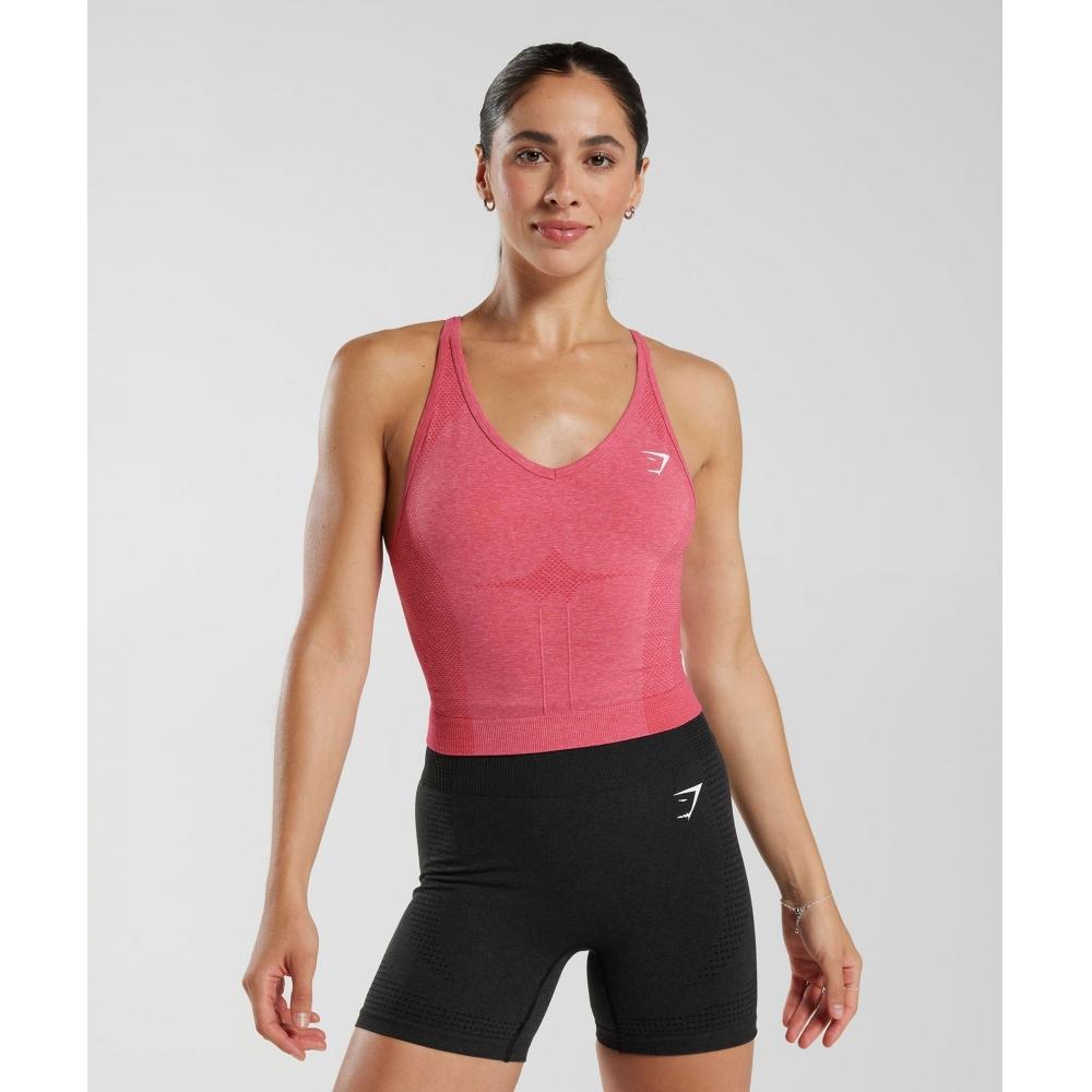 

Майка GYMSHARK Vital Seamless 2.0 Midi Bright Fuchsia Marl B4A6W KBM5 XS