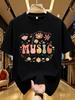Wds01483creative Letter Printed Plus Size Unisexs Round Neck Tshirt Summer Casual Short Sleeved Top Street Fashion Versatile
