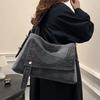 Denim große kapazität frauen schulter tasche feminine mode neue hohe qualität casual retro reisetasche