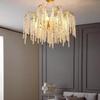 LED Crystal Tassel Chandelier: French-American Style for Living Room, Bedroom, or Restaurant