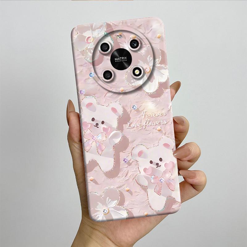For Honor X9 4G 5G / Magic 4 Lite 4G 5G Phone Case ANY-NX1 LX1 LX2 LX3 Soft Silicone Sweet Painted Cover Cute Printed Casing