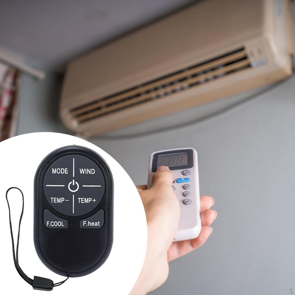Mini A/C Remote Control Air Conditioning Controller Sensitive Multifunction with Lanyard for Home