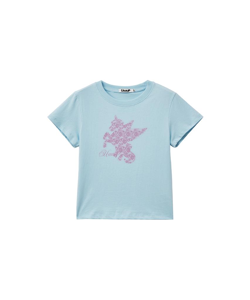 Yuupeu Pony Print Tee - Marine Blue