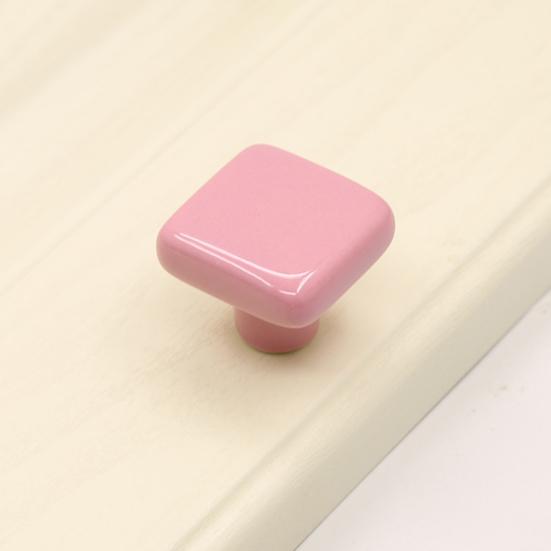 Cabinet Handle Square Ceramic Cabinet Door Pull Solid Structure Easy Installation Handle Knob DIY Furniture Accessories