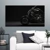 RELIABLI ART Motorbike Pictures Black and White Cool Motorcycle Road Painting Modern  Landscape Wall Art Living Room No Frame